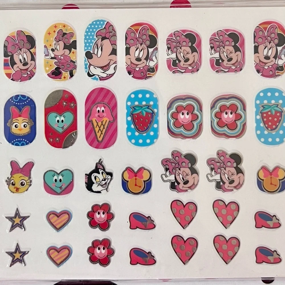 NEW Disney Junior Minnie Mouse Nail Sticker Set - 50 pcs.